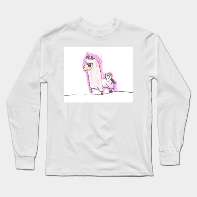 Llamacorn Long Sleeve T-Shirt by addcunning